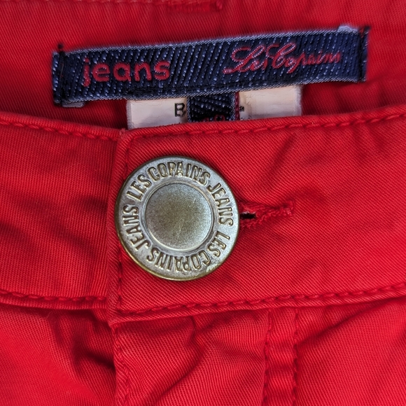 Women's Size 48 Red Pants, Les Copains Jeans - Picture 5 of 9